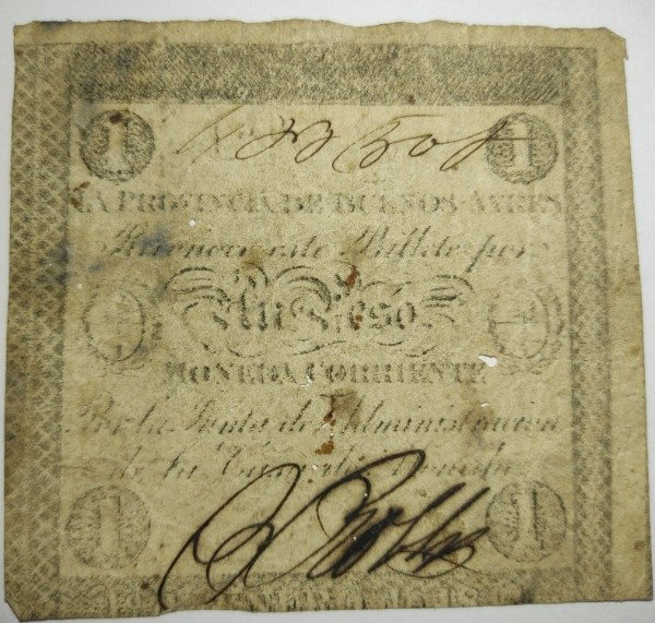 Producto - Buenos Aires 1 peso año 1844 - 0