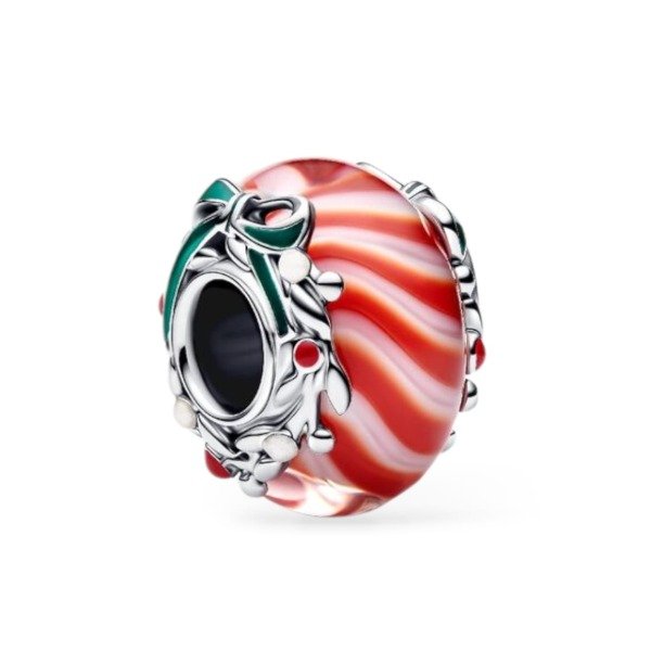 Producto - Charm Dona Rayada Navideña PREVENTA