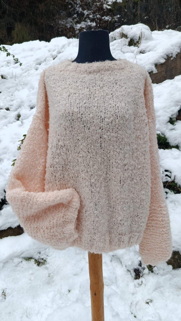 Producto - Sweater de boucle nude - 1