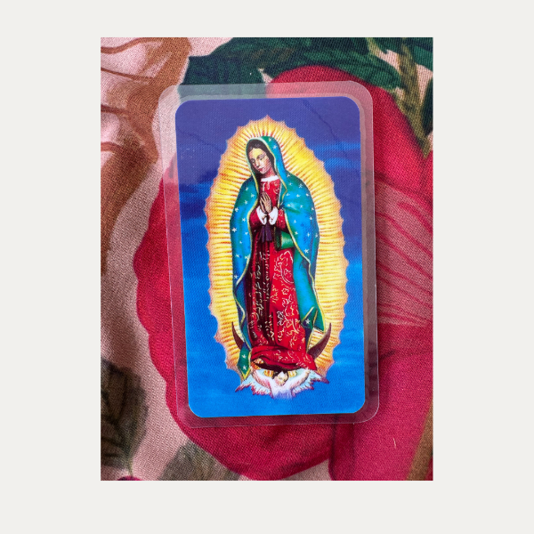 Producto - ESTAMPA PLASTIFICADA VIRGEN DE GUADALUPE + ORACIÓN