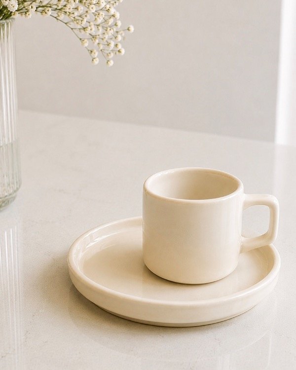 Producto - SET X 6 TAZA Y PLATO NET CREMA