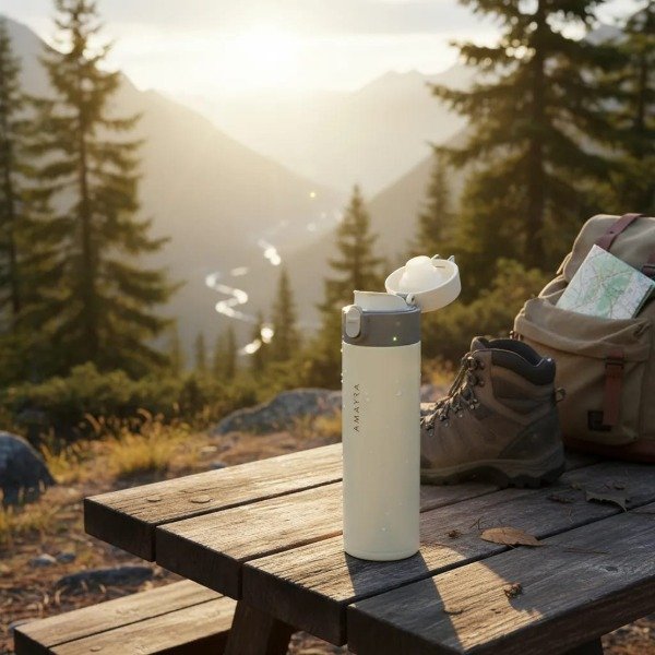 Producto - Botella de acero con tapa hermetica 500 ml