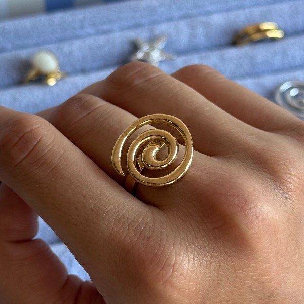 Producto - ANILLO ESPIRAL GOLDEN