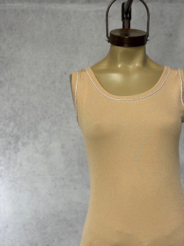 Producto - MUSCULOSA HABA BEIGE MORLEY ALGODON - 1
