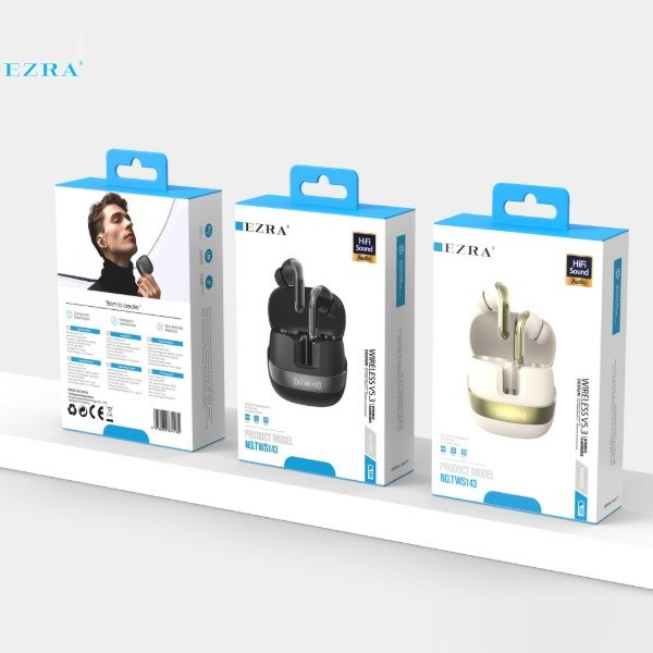 Producto - Auricular Inalambrico Bluetooth Ezra de Colores Variados TWS143.