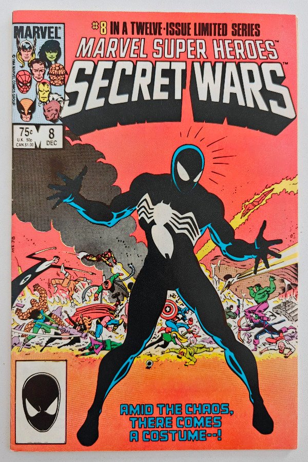 Producto - Marvel Super Heroes Secret Wars #8 (1984) - Icónico origen del traje negro