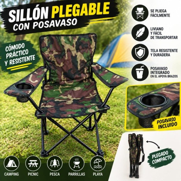 Producto - Sillon director plegable con posa vaso