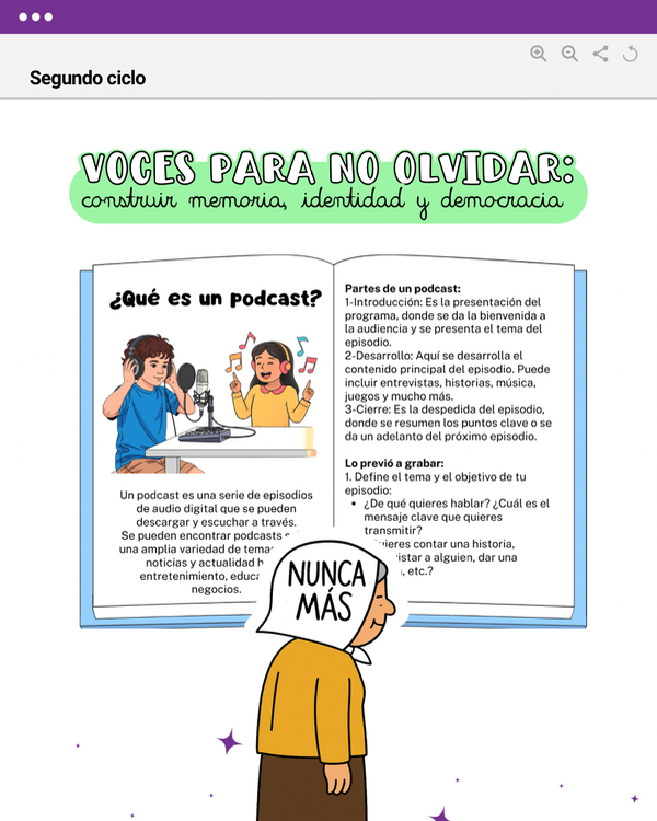 Producto - VOCES PARA NO OLVIDAR