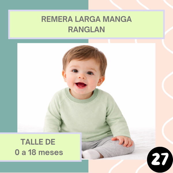Producto - Remera Larga Manga Ranglan Bebé