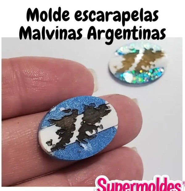 Producto - Escarapelas Islas Malvinas grabadas cod 12337