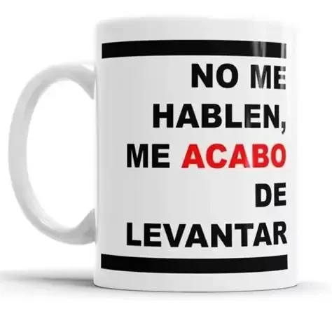 Producto - Taza "No me hablen"