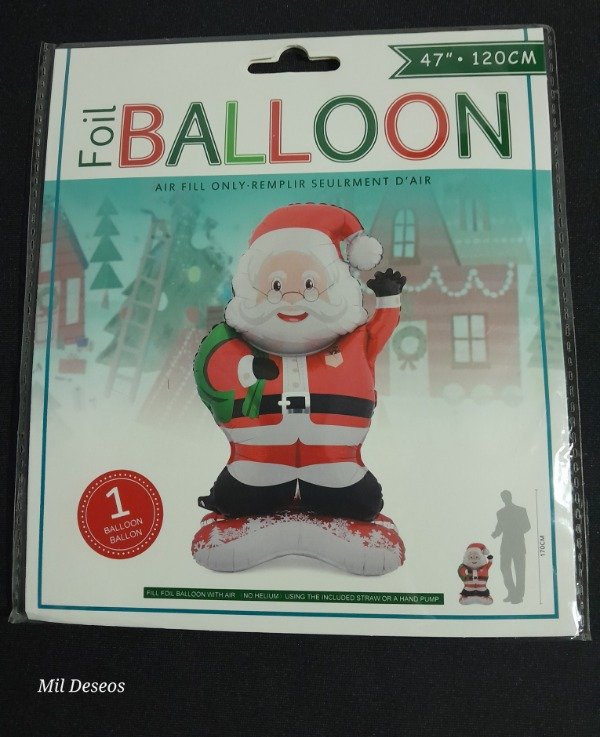 Producto - Globo Papá Noel con base