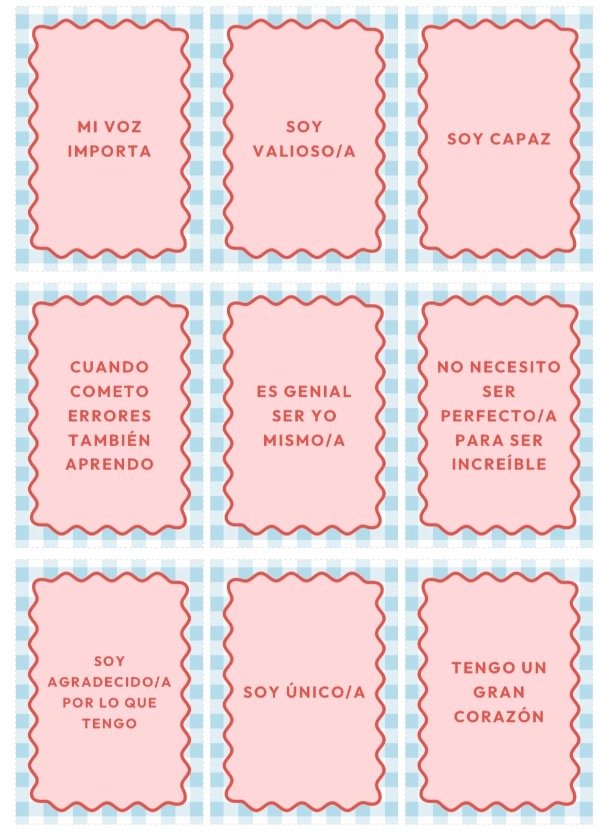 Producto - Memo Test y Tarjetas de Afirmaciones - Set Imprimible - 1