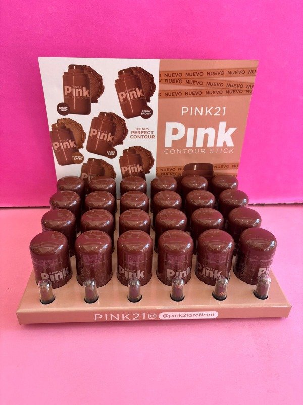 Producto - Caja x24uni contorno en crema pink21