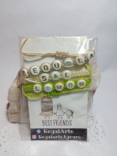 Producto - Trío de Pulseras  Tequila, Limón y SaL