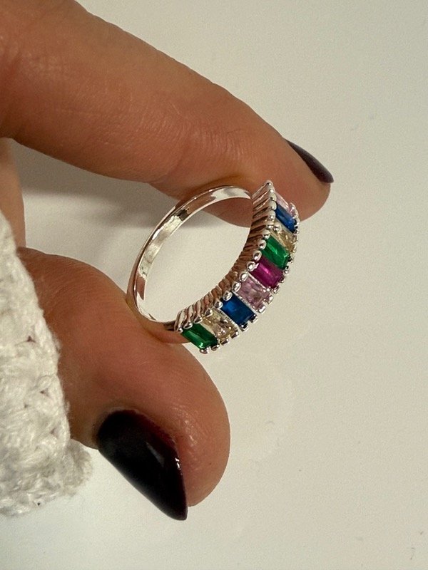 Producto - NB712 Anillo piedras cubik multicolor