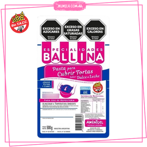 Producto - Pasta ballina Azul Formula H Color 500gr