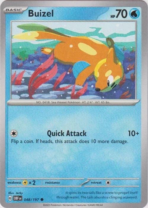 Producto - Buizel - 048/197 - Obsidian Flames