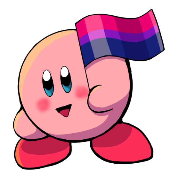 Producto - Sticker Kirby pride bisexual