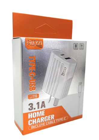 Producto - CARGADOR PRO21 3.1A CON CABLE TIPO C