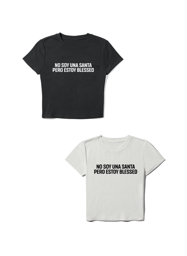 Producto - Baby tee Blessed - Rosalia