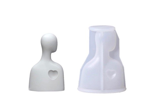 Producto - MOLDE SILICONA FIGURA HUMANA CON CORAZON