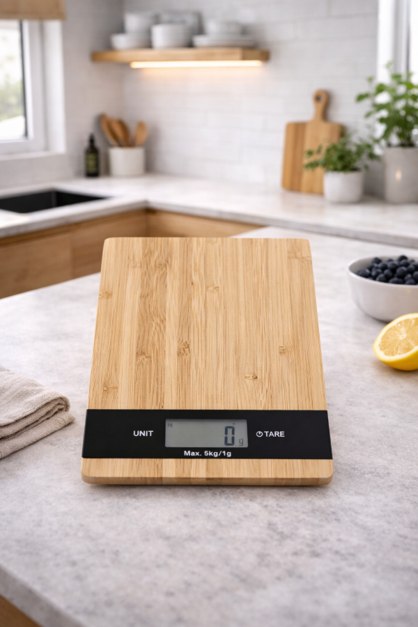 Producto - Balanza digital de madera