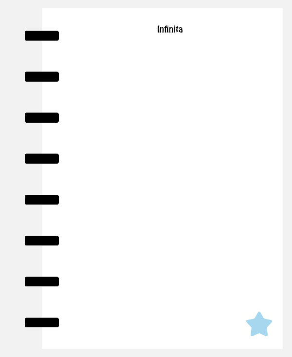 Producto - 20 Hojas lisas A5 - Estrella