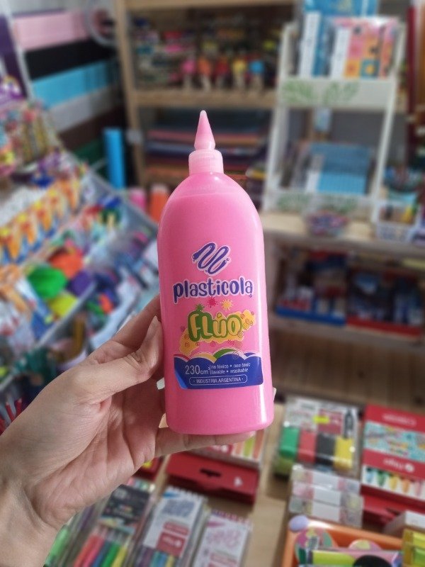 Producto - Plásticola x230g Rosa Fluo