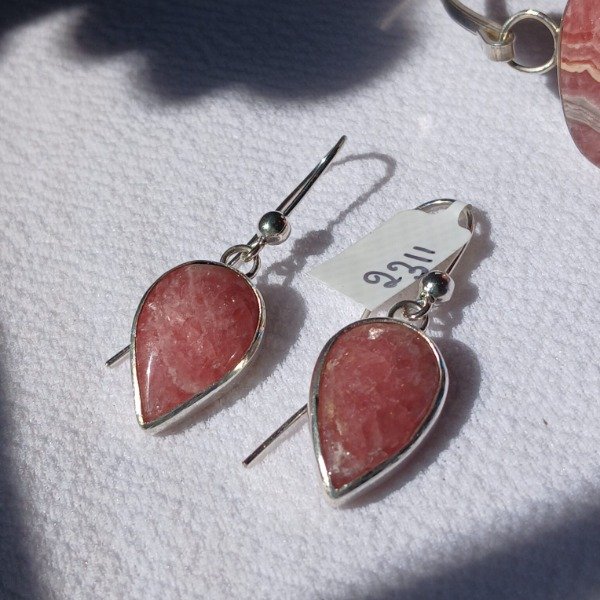 Producto - Aros Plata 925 con Rodocrosita