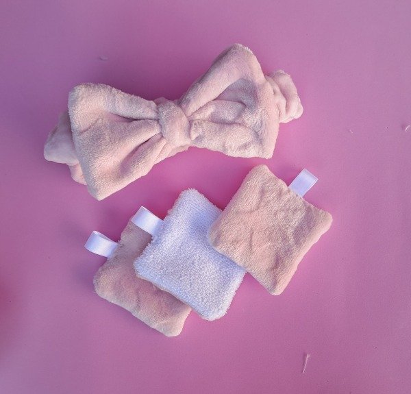 Producto - Vincha + 3 pads desmaquillantes (consultar colores)