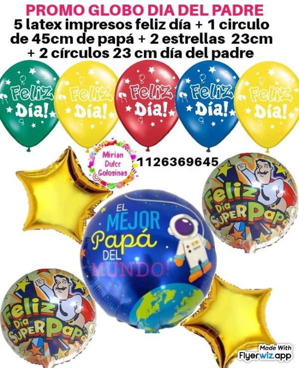 Producto - Promo globo día del padre feliz día
