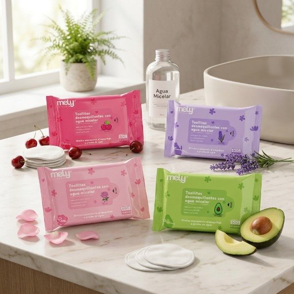 Producto - Toallitas Desmaquillantes con Agua Micelar Mely - 0