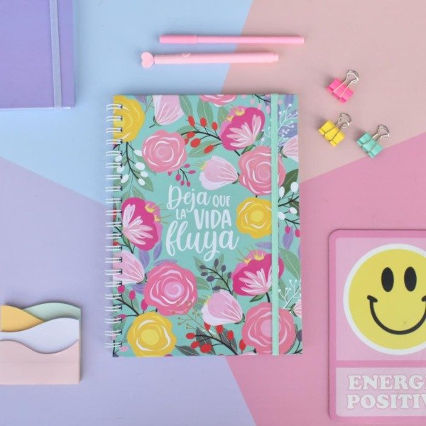 Producto - CUADERNO A4 TAPA DURA - DEJA QUE FLUYA