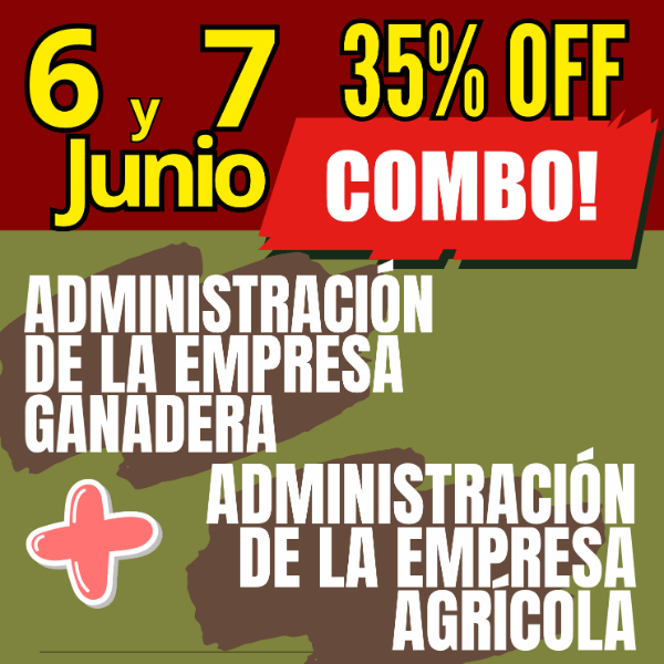 Producto - COMBO 2 CURSOS:     Gestión Ganadera  +  Gestión Agrícola