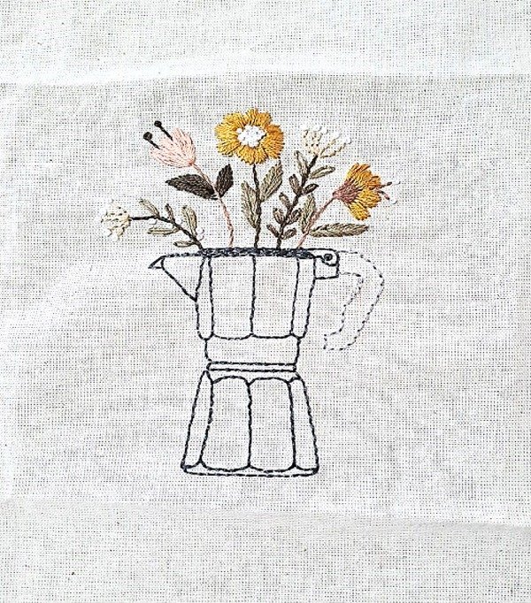 Producto - GUÍA Y PATRON CREATIVO "LA CAFETERA DE MI ABUELA"