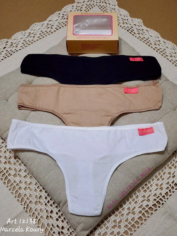 Producto - Pack X3 Bombachas Culoteless Marcela Koury 12138