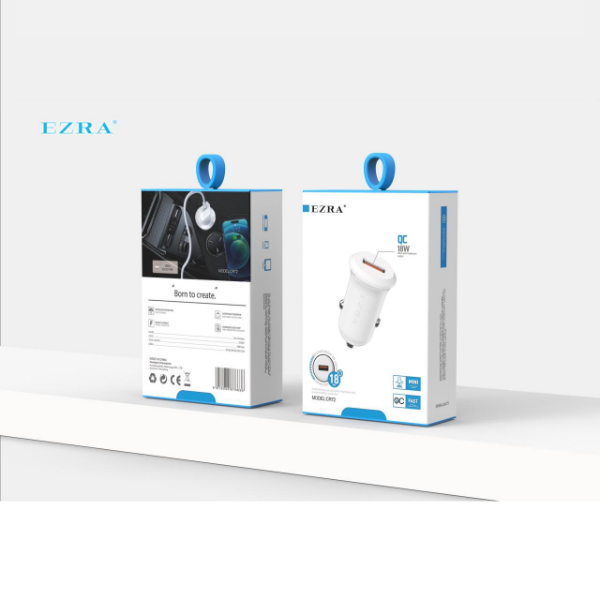 Producto - Adaptador de Auto 1Salida  USB de 18W CR72.