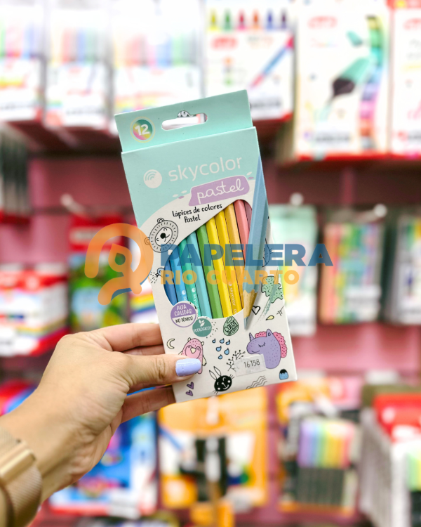 Producto - LAPIZ DE COLOR SKYCOLOR PASTEL X12