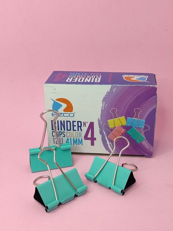 Producto - Sujeta papeles N4 VERDE AGUA