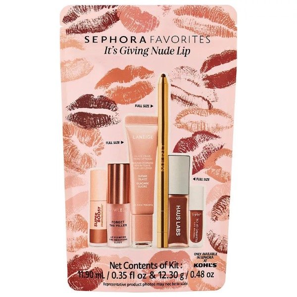Producto - SEPHORA Its Giving Nude Lip Kit Favorites