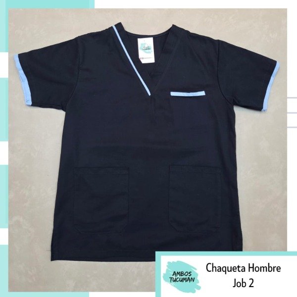 Producto - Chaqueta Eco 2 Azul Detalle Celeste