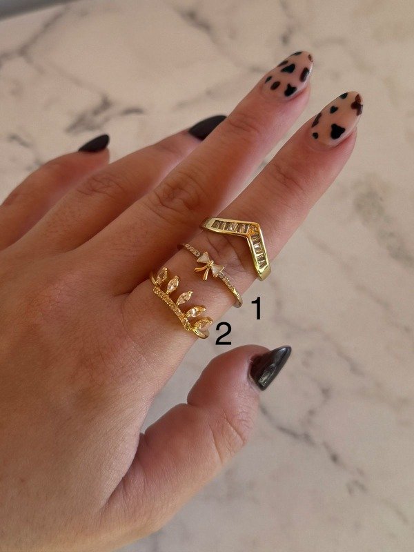 Producto - ANILLOS TALLE 19 ACERO DORADO