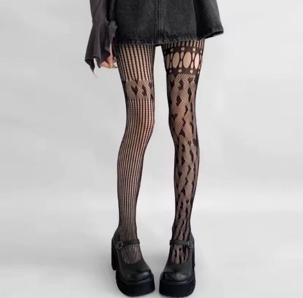 Producto - Medias Queen of hearts Black
