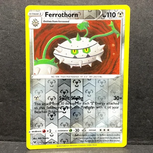 Producto - 2020 POKEMON VIVID VOLTAGE FERROTHORN 124/185 REVERSE HOLO (UNCOMMON)