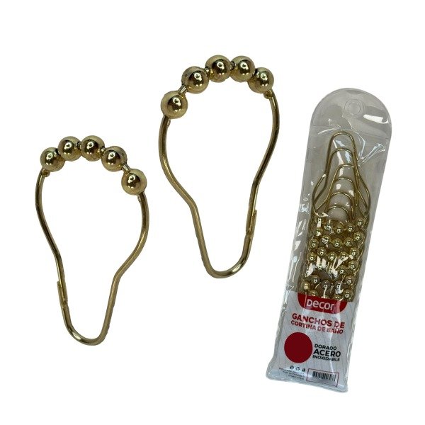 Producto - 11302    GANCHO CORTINA BAÑO COLOR DORADO Doc