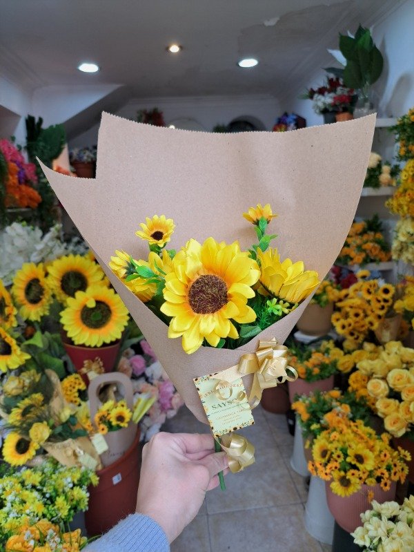 Producto - RAMO DE GIRASOL ECONÓMICO PARA REGALO