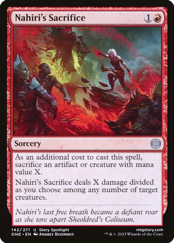 Producto - Nahiri's Sacrifice #142  Phyrexia: All Will Be One