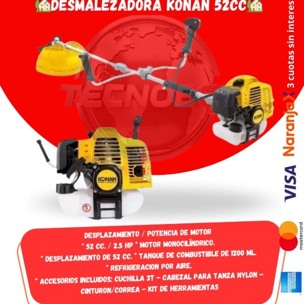 Producto - DESMALEZADORA KONAN 52CC