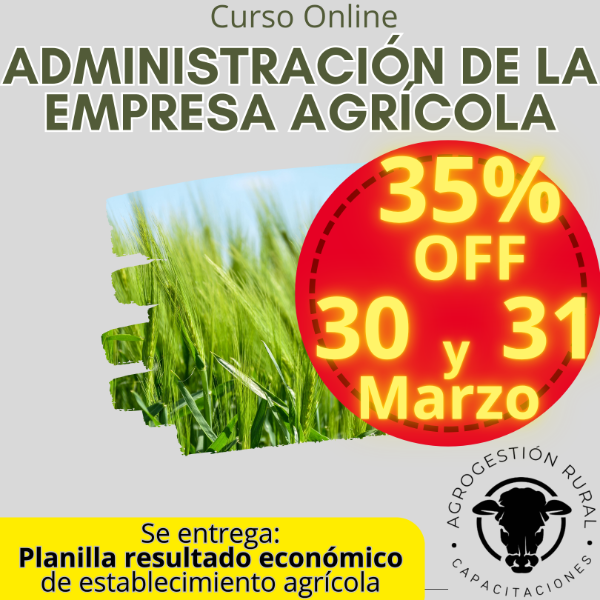 Producto - Curso Online Administración de la empresa agrícola